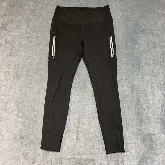 Mondetta Pants - Mondetta Performance Luxury Active Leggings M Black Stretch High Waist Ankle Zip